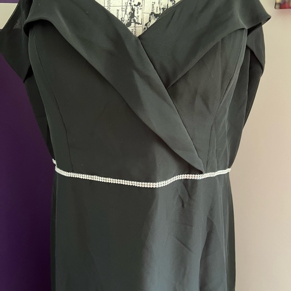 Off Shoulder Christina Wu Plus Size Gown with Crystals - Picture 4 of 12